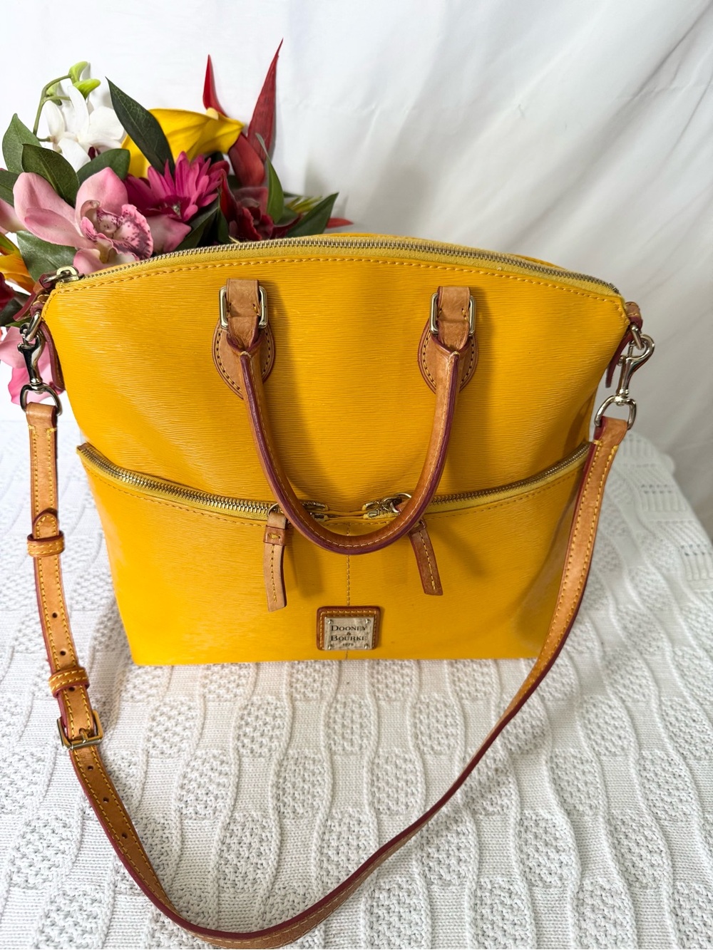 Dooney & Bourke Dillen large leather satchel crossbody